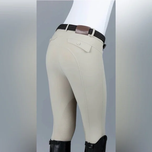 Iago Italia Equestrian Riding Show Breeches, White, Size 22, Great Condition! - Picture 4 of 16